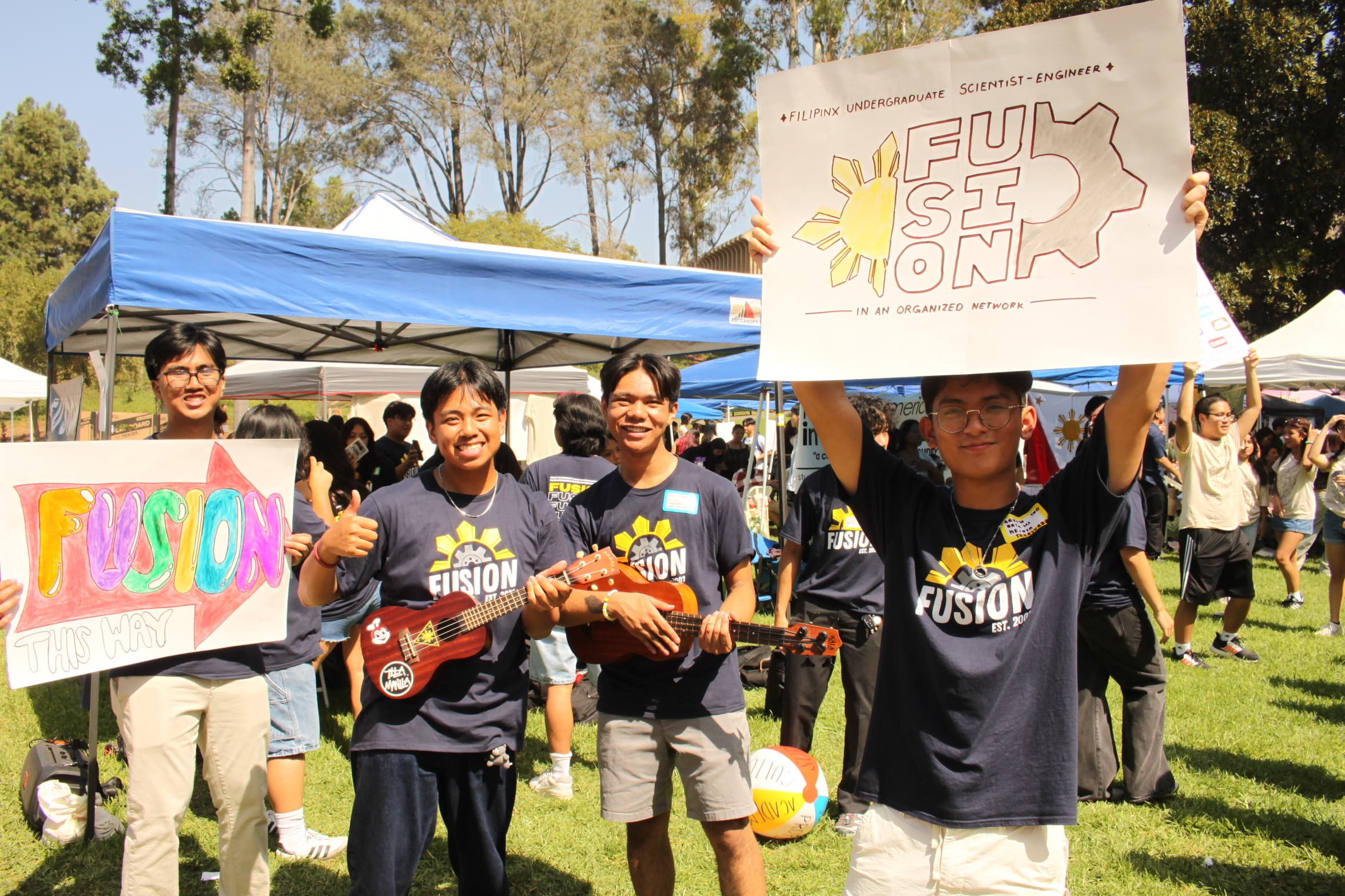 FUSION members at an event