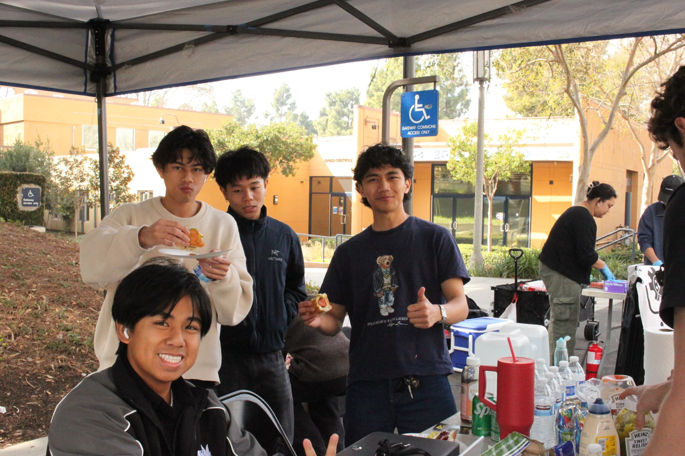Members at an off-campus fundraiser